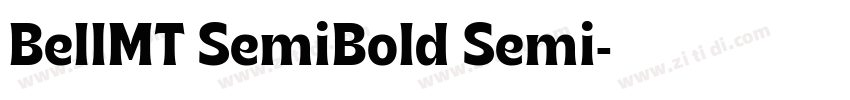 BellMT SemiBold Semi字体转换